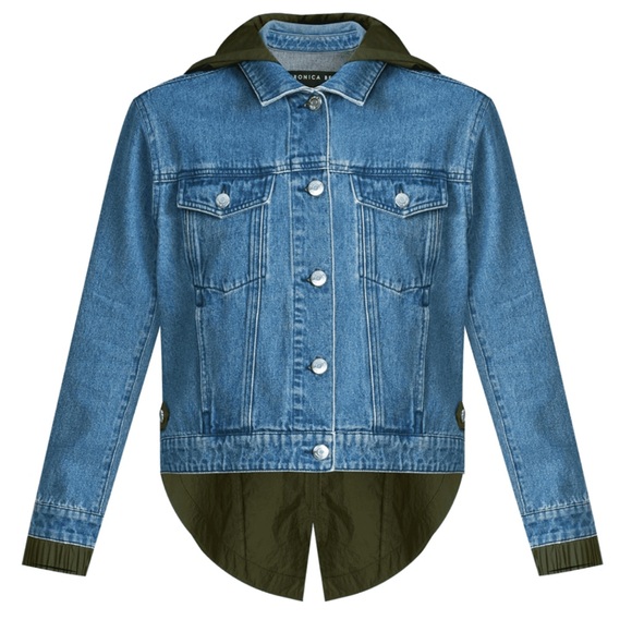 Veronica Beard Shani Waterfall DenimTwill Combo Jacket XS - Picture 4 of 11